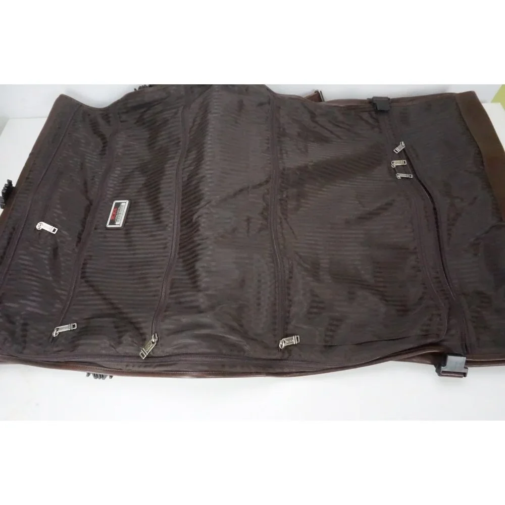 Tumi Brown Leather Garment Bag Luggage